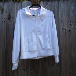 NWT Woman's Large White/Pink Aeropostale Track Jacket